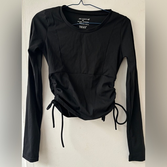 Ruched drawstring top long sleeve - Picture 6 of 7